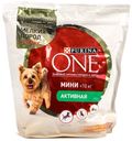 Корм для собак Мини Активная Purina One 1,5кг курица и рис