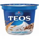 Йогурт греческий Teos Злаки-клетчатка льна 2%, 250 г