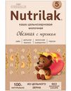 Каша цельнозерновая овсяная молочная Nutrilak Premium ProCereals с персиком, с 5 месяцев, 200 г