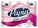 Туалетная бумага, Papia, 3 слоя, 12 рулонов