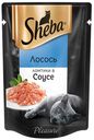 Корм Sheba Ломтики в соусе с лососем для кошек, 85г