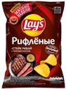 Чипсы Lay's рифленые Стейк рибай с перечным соусом 140г