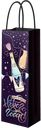 Пакет 12,7*36см для бутылок Мэджик Пак с НГ игристое фиолетовый Феникс-Презент , 1 шт
