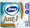 Туалетная бумага Zewa Just-1 четырехслойная 4 шт