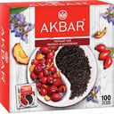 Чай чёрный Akbar Яблоко и шиповник, 100×1,5 г