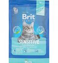 Корм для кошек с чувствительным пищеварением Brit Premium Sensitive с ягнёнком и индейкой, 400 г