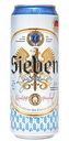 Пиво Sieben светлое фильтрованное 4,7 % алк., Россия, 0,45 л