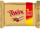 Печенье сахарное Twix с карамелью, покрытое молочным шоколадом, 165 г