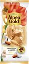 Шоколад белый ALPEN GOLD с миндалем и кокосовой стружкой, 80г