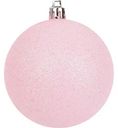 Ёлочное украшение CH-5777 Шар цвет: светло-розовый, 8 см