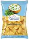 Чипсы МОСКОВСКИЙ КАРТОФЕЛЬ сметана и зелень, 150г