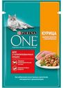 Корм Purina ONE для стерилизованных кошек с курицей и фасолью 75г