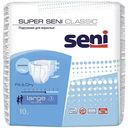 Подгузники для взрослых Super Seni Classic large 3 (100-150 см), 10 шт.