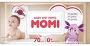 Влажные салфетки детские Momi с рождения, 70 шт.
