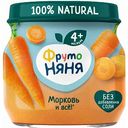 Пюре овощное ФрутоНяня морковь с 4 месяцев, 80 г