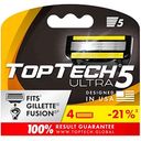 Сменные кассеты для бритвы TopTech Ultra 5, 4шт