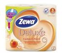 Туалетная бумага Zewa Deluxe Персик 3 слоя 4 рулона