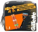 Набор для мужчин: бритва Gillette Fusion с 1 кассетой с 5 лезвиями и гель для бритья