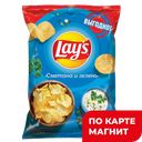 LAYS Чипсы картоф сметана зелень 225г фл/п(Фрито Лей):14