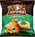 Сухарики ржаные ТРИ КОРОЧКИ Холодец с хреном, 100г
