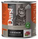 Влажный корм для кошек с чувствительным пищеварением Darsi Senstive ягненок кусочки в соусе, 250г