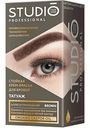 Крем-краска для бровей Studio Professional Татуаж Brown, без аммиака