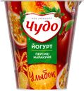 Йогурт ЧУДО Персик, маракуя 2%, без змж, 290г