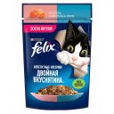 FELIX Двойная Вкуснятина для кошек лосось форель, 75г