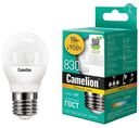 Лампа светодиодная Camelion Е27 тёплый свет, шар, 10Вт