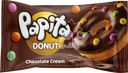 Кекс SOLEN PAPITA DONUT с какао глазурью, шоколадной начинкой и цветным драже, 40г