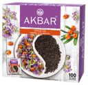 Чай черный AKBAR с чабрецом и облепихой в пакетиках, 100х1,5 г