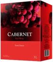 Вино TRADITIONAL WINE Каберне сортовое красное полусладкое, 3л