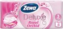Туалетная бумага «Орхидея» Zewa Deluxe, 3 слоя 8 рулонов