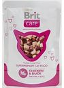 Влажный корм для кошек Brit Care Курица и утка, 80 г