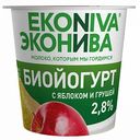 Биойогурт Эконива с яблоком и грушей 2,8%, 125 г
