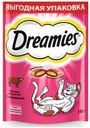 Лакомство для кошек Dreamies подушечки с говядиной, 140 г