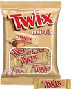 Конфеты TWIX Minis с печеньем и карамелью, покрытые молочным шоколадом