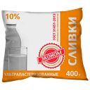 Сливки ЭКОНОМ, 10% (Пятигорский МК), 400г