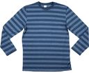 Футболка мужская Donland в полоску с длинным рукавом цвет: синий размер: в ассортиментеM-2XL
