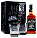Виски Jack Daniel’s Tennessee в подарочной упаковке с двумя стаканами США, 0,7 л