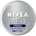 Увлажняющий гель для лица и рук Nivea Men Fresh 3 в 1 для мужчин 75 мл