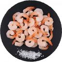 Креветки королевские варёно-мороженые, очищенные с хвостом 41/50, 1 кг