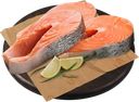 СТЕЙК ИЗ ЛОСОСЯ полуфабрикат из замороженного сырья, 1кг