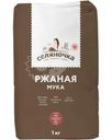 Мука Селяночка ржаная хлебопекарная 1кг