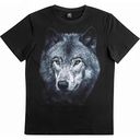 Футболка мужская Волк, цвет: чёрный, размер: M-3XL