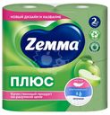 Туалетная бумага Zemma Плюс Яблоко 2 слоя 4шт
