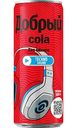 Напиток Добрый Cola без сахара, 0,33л