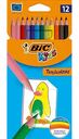 Карандаши цветные Bic Kids Tropicolors ударопрочные, 12 цветов