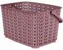 Корзина для хранения Plast Team PT4086 Melange с ручкой цвет: черничный морс 3 литра, 23,3×17,5×13,6 см