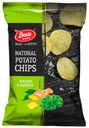 Чипсы Bruto Natural potato chips васаби и имбирь, 70 г